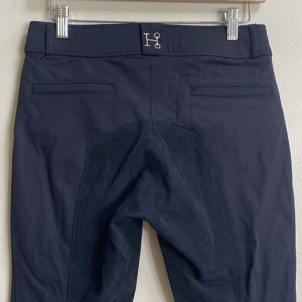 Hadley Black Mid-Rise Full Seat Riding Breeches By SmartPak Size 28 Regular - Picture 11 of 16